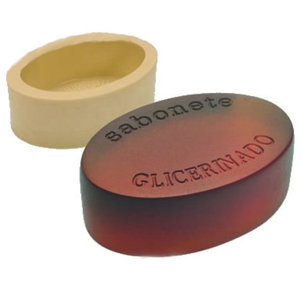 Molde Silicone 01 Cavidade Oval Sab Glicerinado